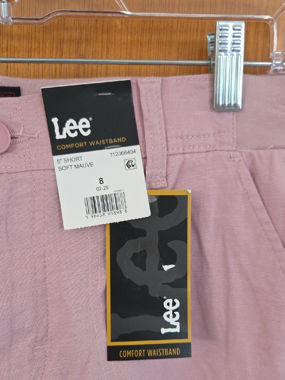 Lee Women's Light Pink Cargo Shorts - Picture 2 of 6